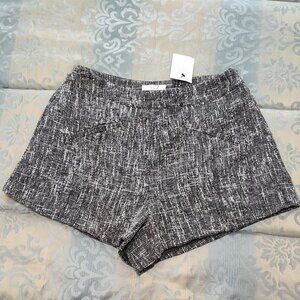 Stile Collection black & white tweed shorts, NWTs, size L
